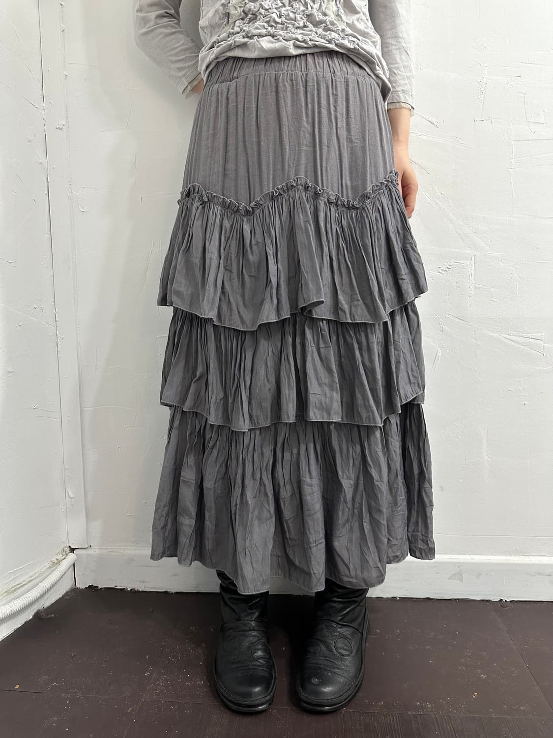 layered long skirt 상품이미지4