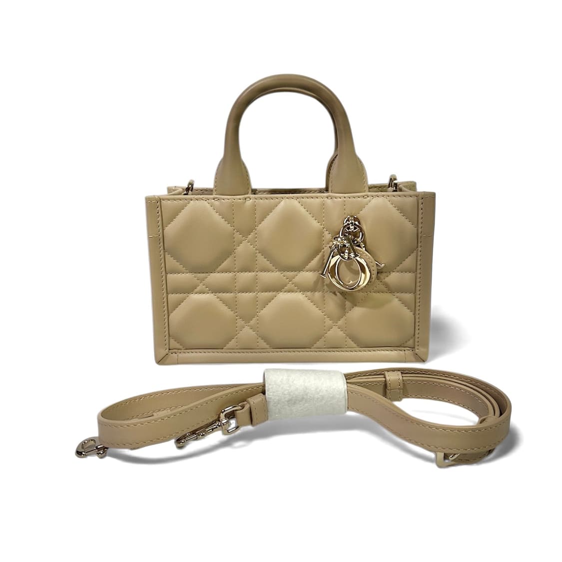 [새상품] 디올 북토트 까나쥬 미니백 파우더 베이지 상품이미지3