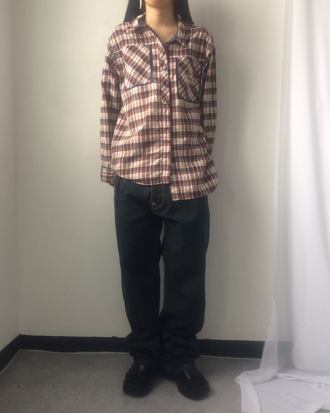 Check pattern shirt 상품이미지7