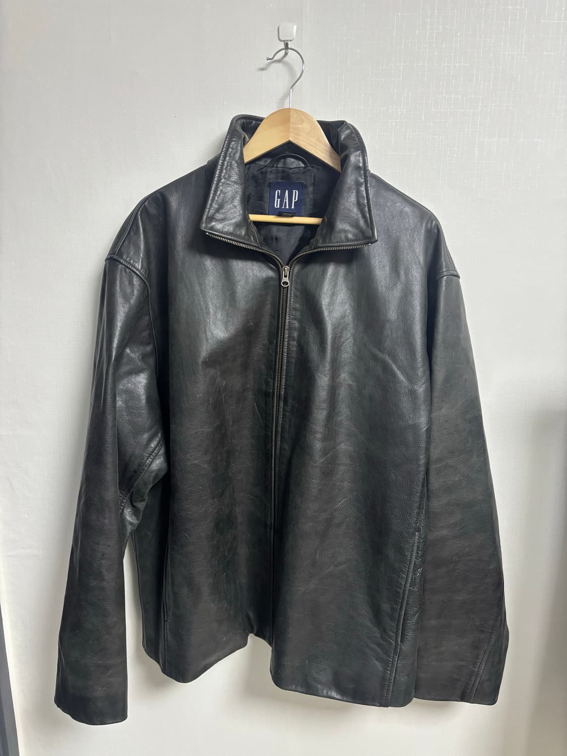 [XXL] 올드갭 집업 레더 자켓 상품이미지1