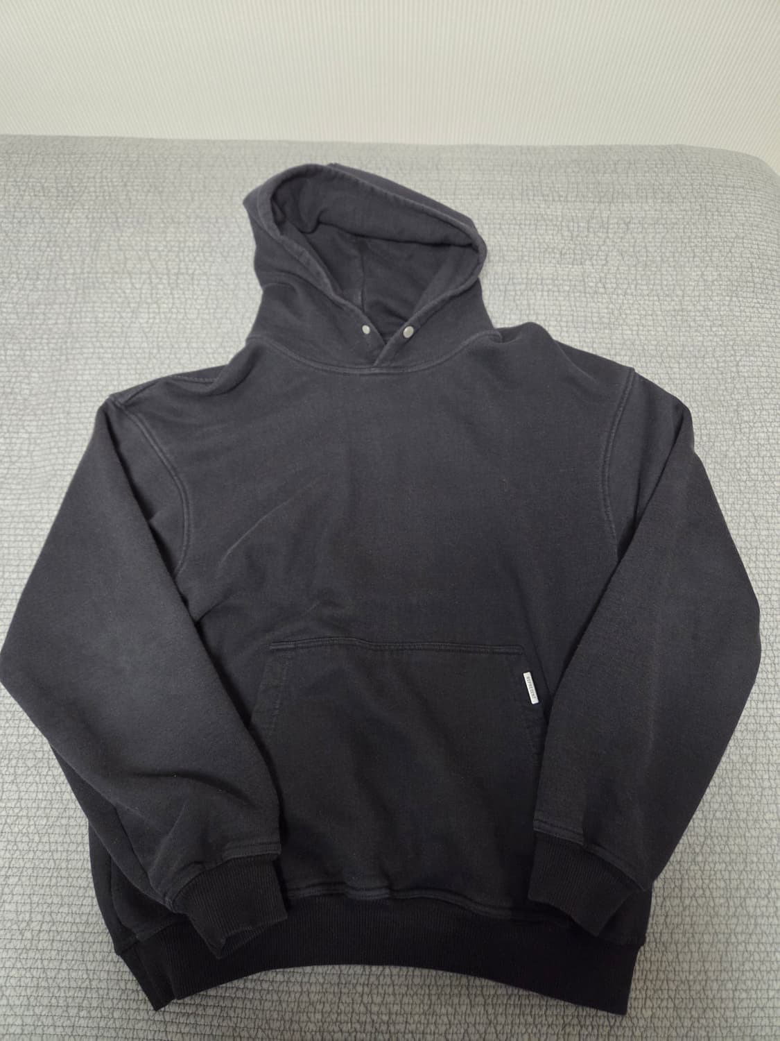 Represent 리프레젠트 블랭크 후드 블랙 M 상품이미지1