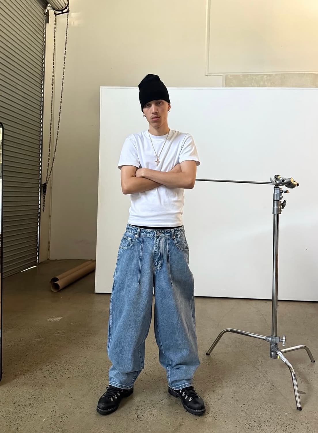 sweatscollective baggy 데님 라이트블루 M 상품이미지1