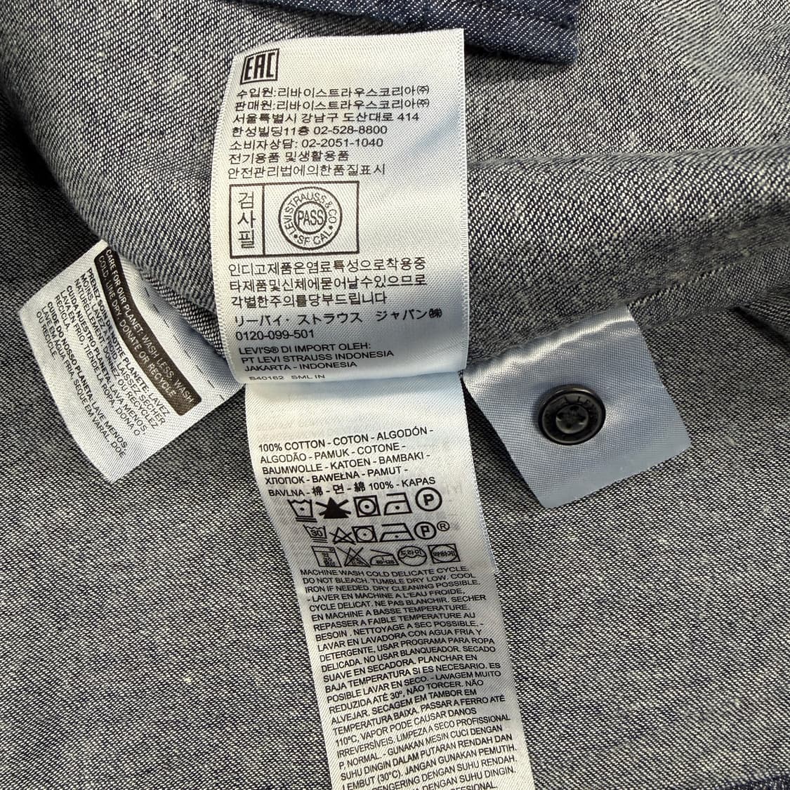 (M)리바이스 Levis 투포켓 데님워크셔츠 상품이미지3