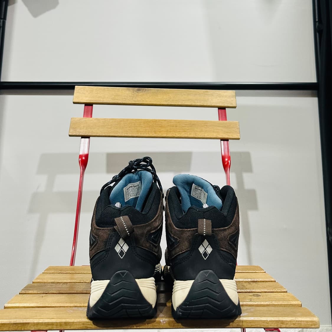 255) 몽벨 트레킹화 남성 남자 등산화 휴 브라운 스웨이드 상품이미지4