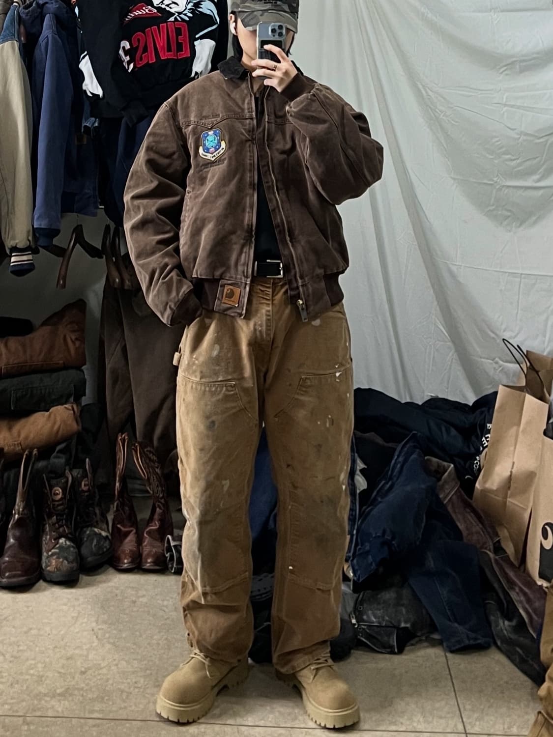 90s 칼하트 J14 산타페 자켓 상품이미지4