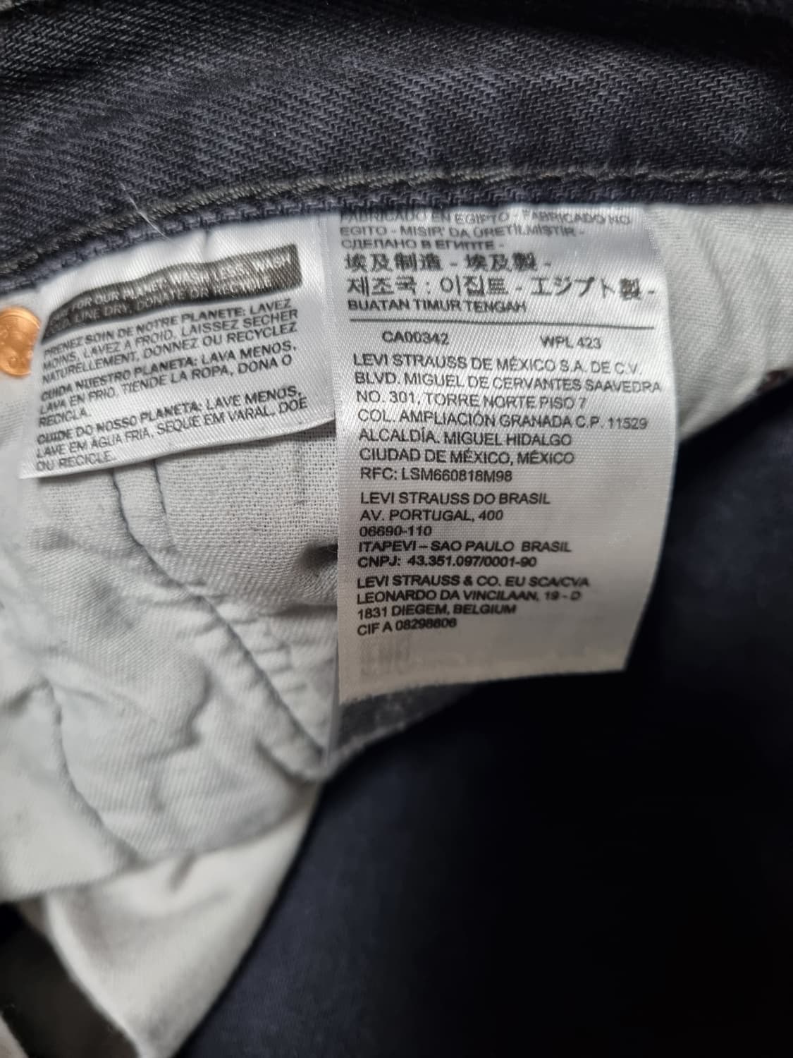 리바이스 501 블랙진 흑청 32x32 판매 상품이미지5