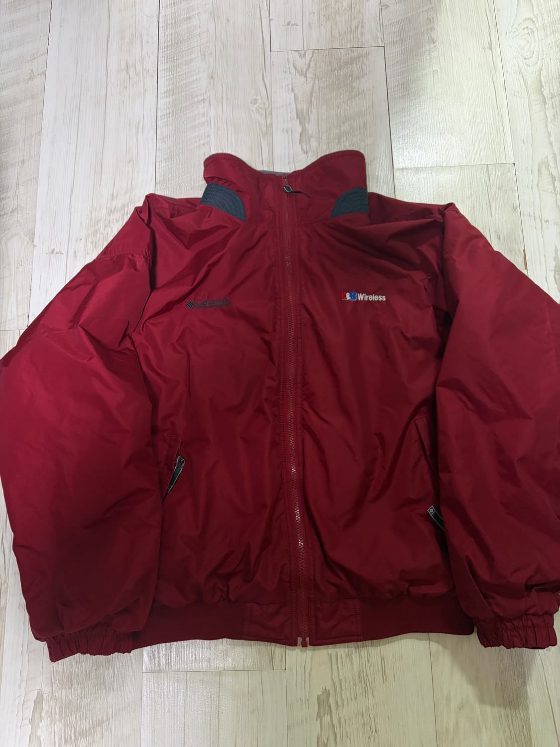 [L] 컬럼비아 남성 후리스 웜업 자켓 버건디 상품이미지1
