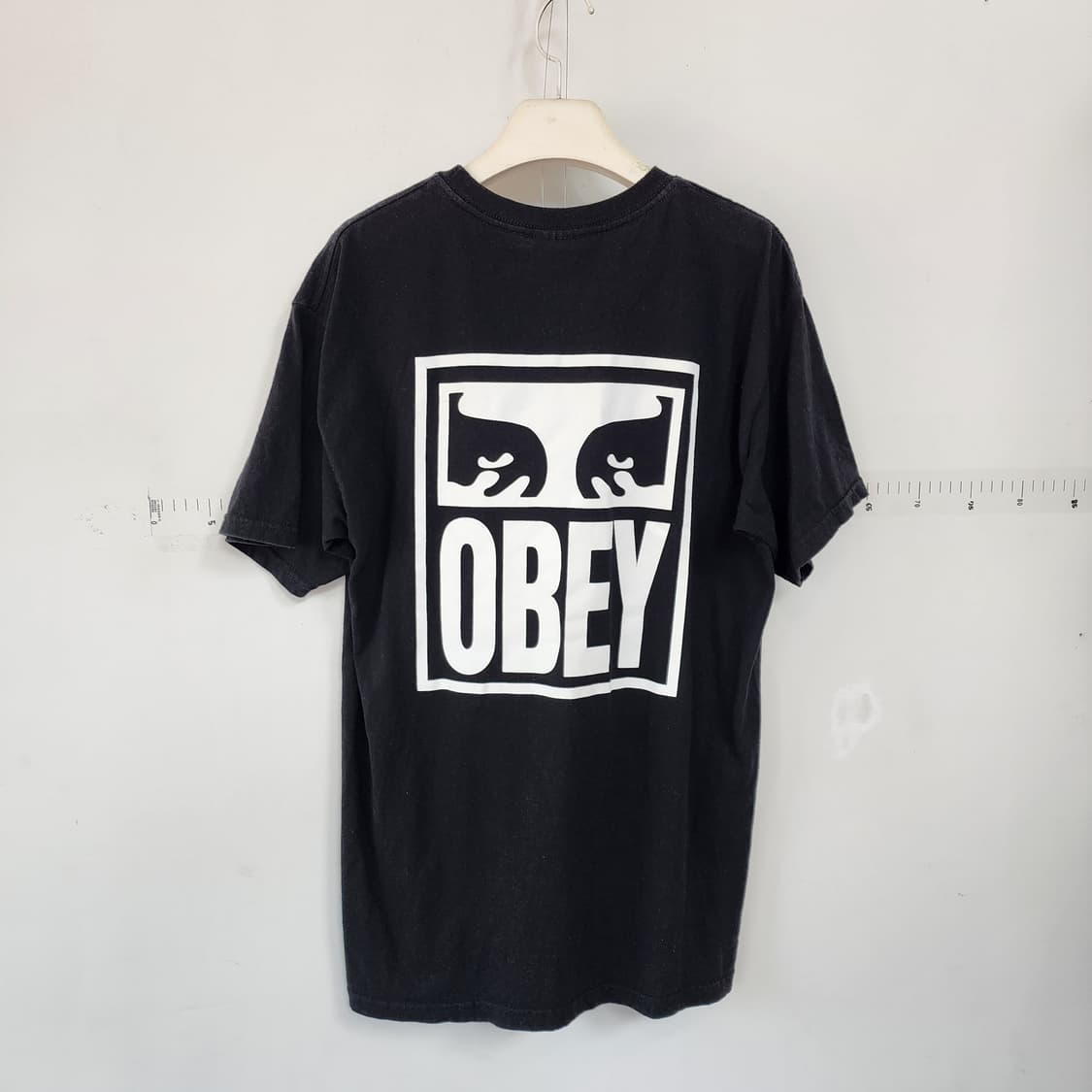 오베이 반팔 티셔츠 블랙 상품이미지3
