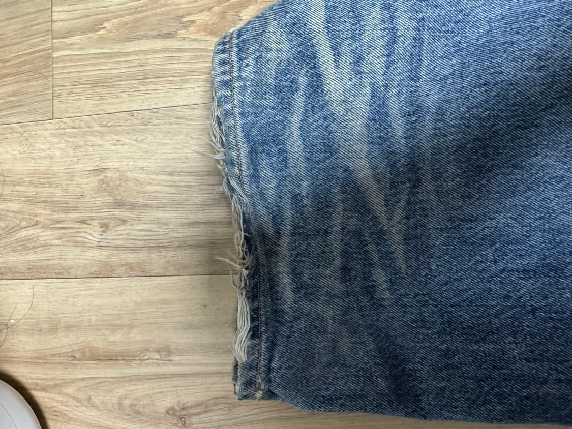 23fw 와이드 데님팬츠 미드 블루 s 사이즈 상품이미지8