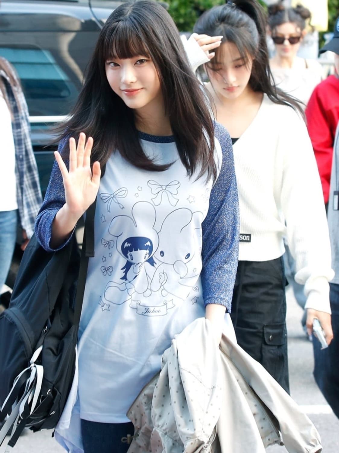 급처) 지초이 플레어 레글런 티드레스 원피스 뉴진스해린착용 상품이미지2