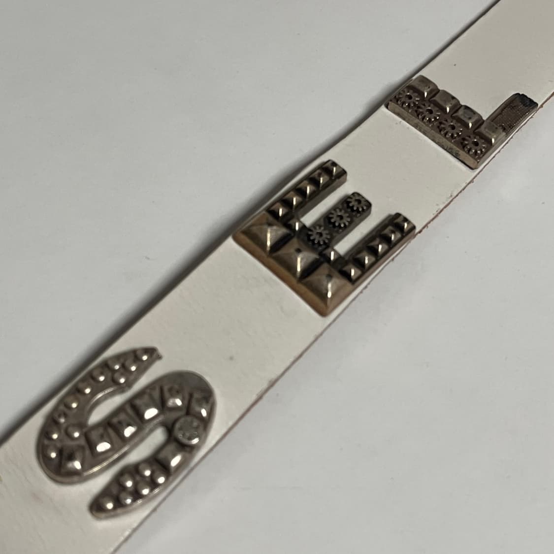 90s 빈티지 디젤 로고 스터드 벨트 상품이미지6