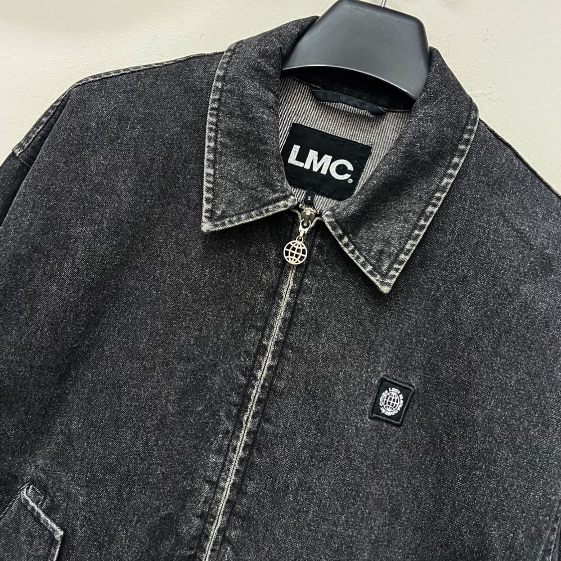 LMC 엘엠씨 오버핏 백로고 흑청 데님 자켓 S 상품이미지4