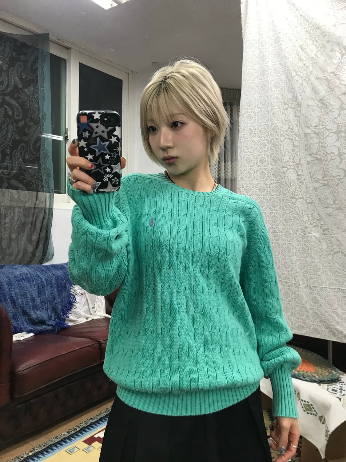 폴로 랄프로렌 민트 케이블 니트  상품이미지2