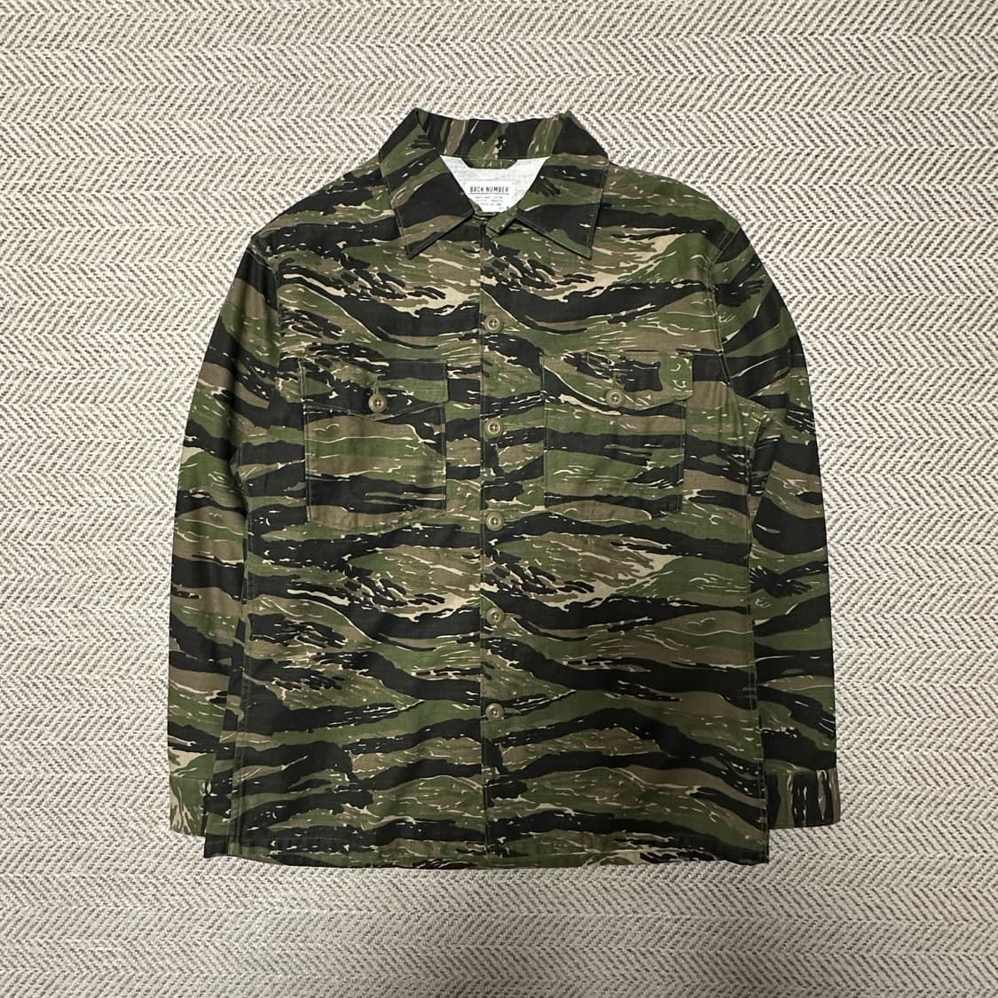 BACK NUMBER camo shirt jacket 상품이미지1