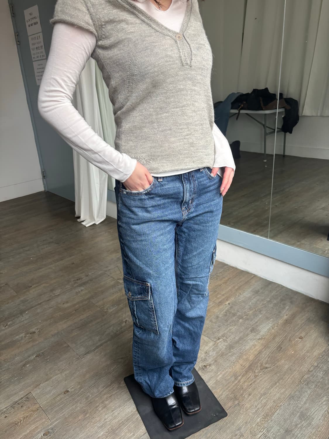 American Eagle 로우라이즈 배기 데님 상품이미지6