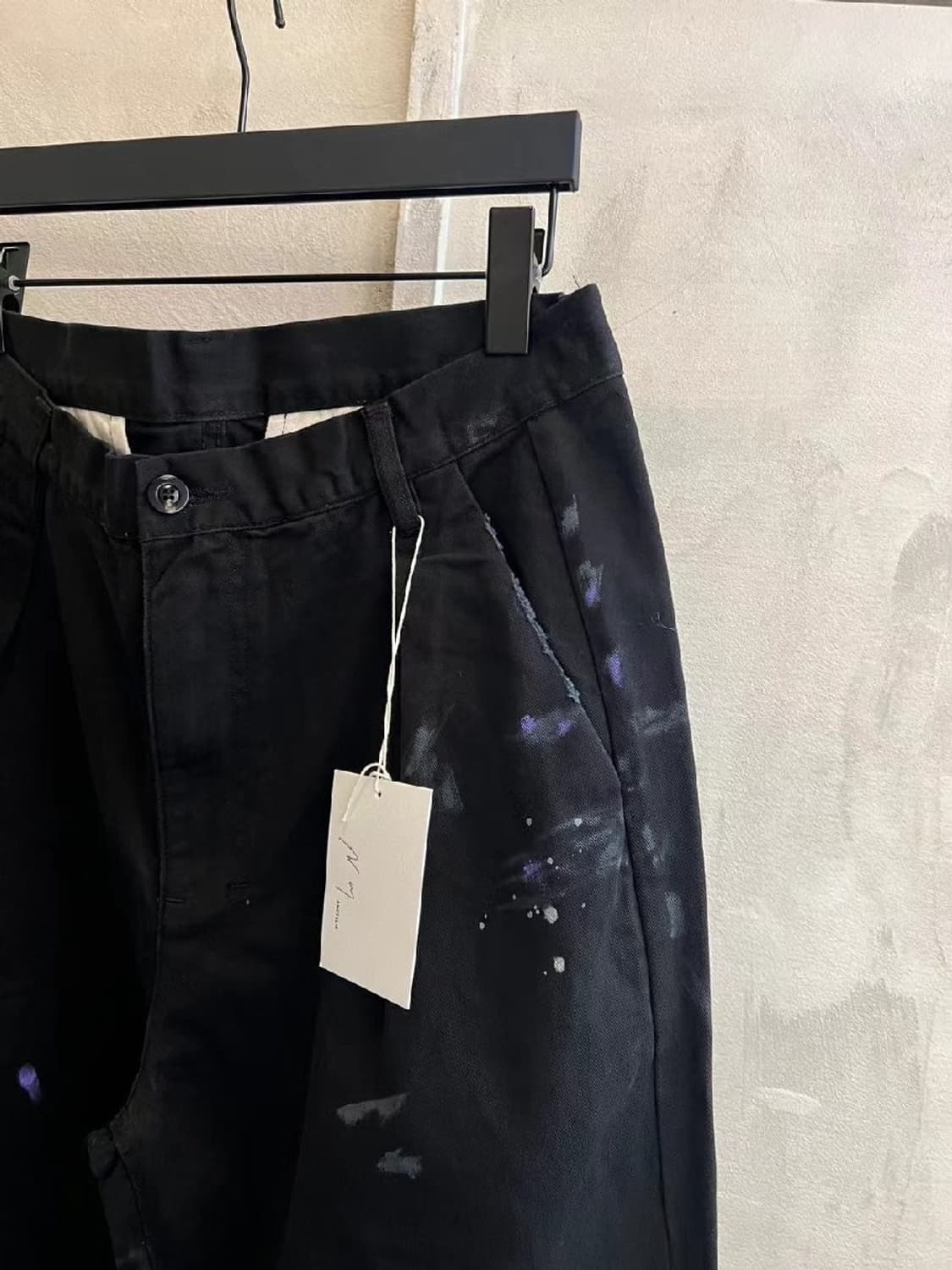 (4) 안셀름 에이징 페인트 팬츠 상품이미지4