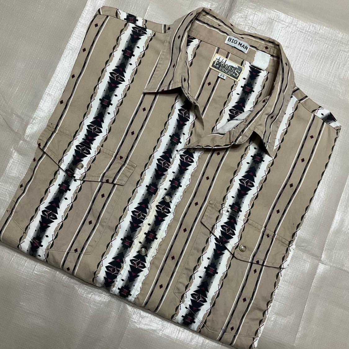 빈티지 웨스턴 패턴셔츠 상품이미지1