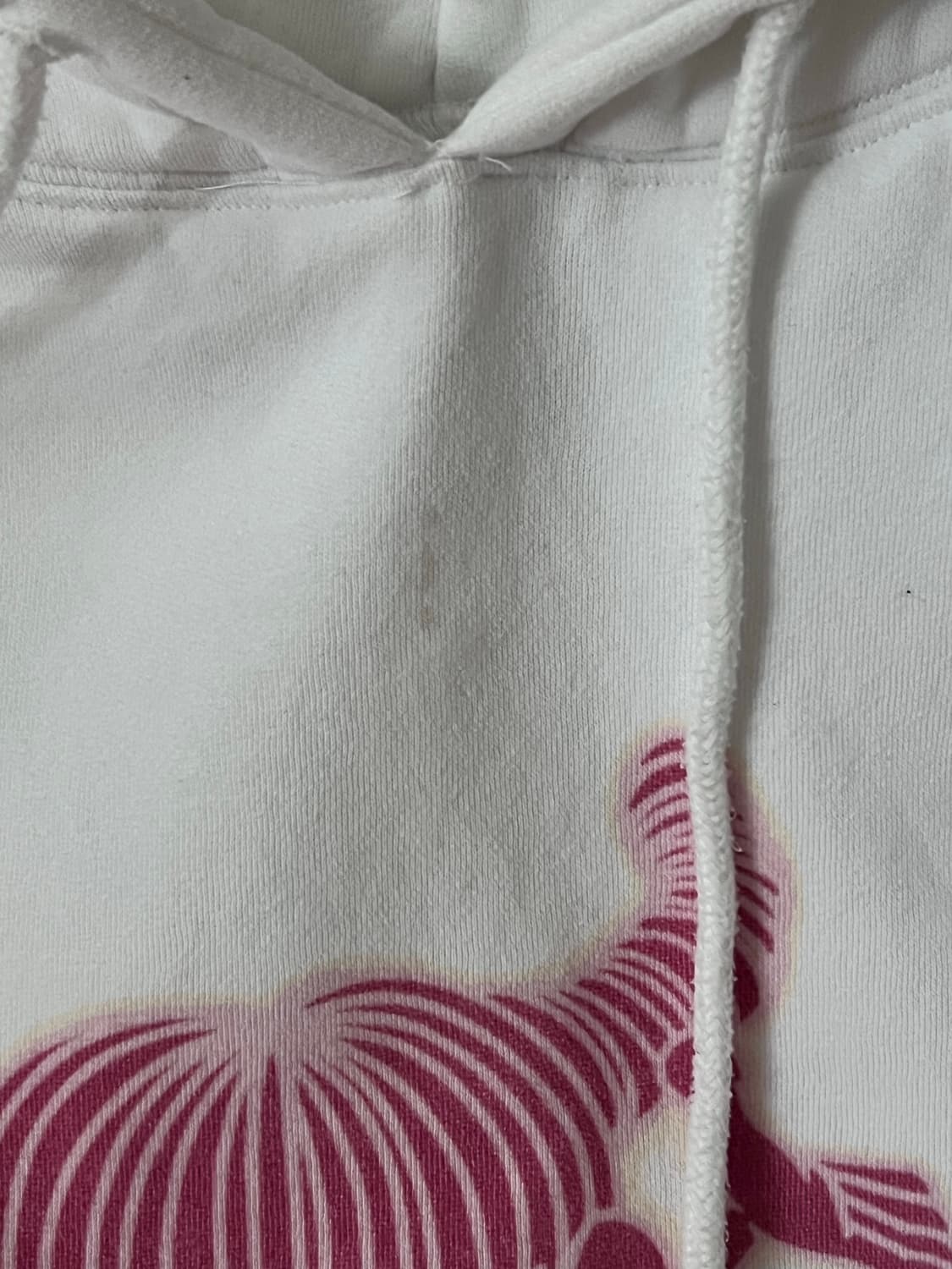 하이호체리 악마 뿔 후드집업 화이트 핑크 상품이미지5