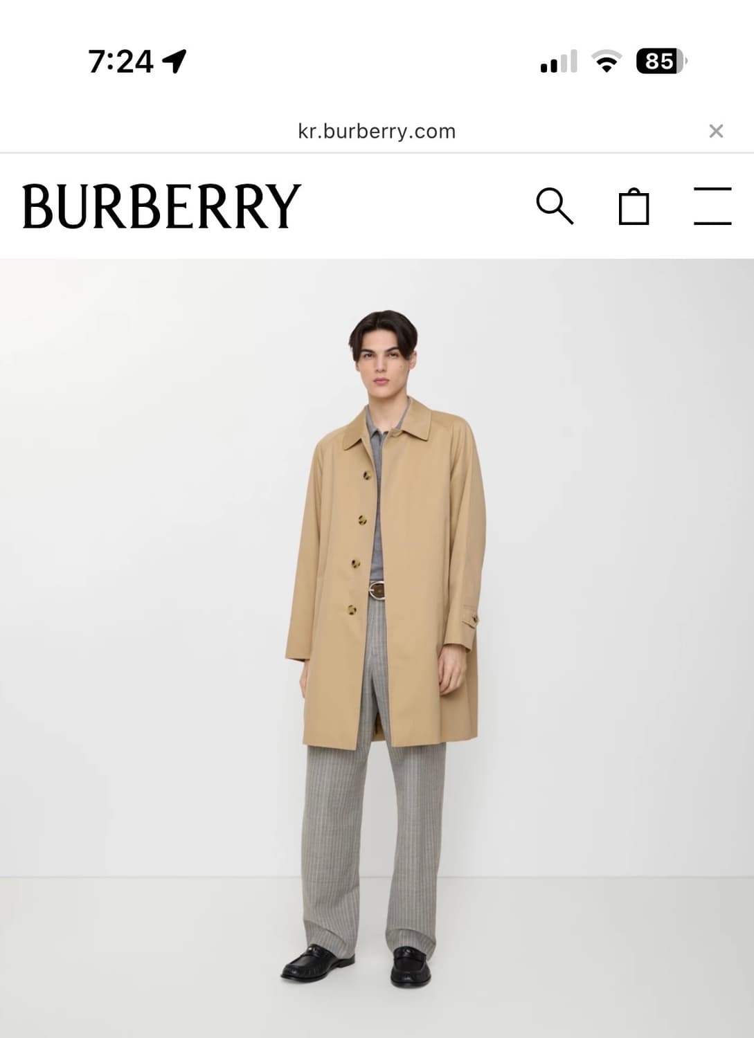 버버리 핌리코 카코트 54사이즈(110) 상품이미지3