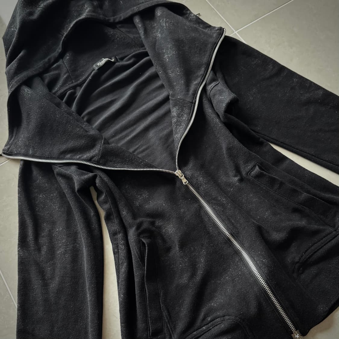 Tornado Mart 하이넥 드레이프 워싱 투웨이 후드집업 락시크 펑크 상품이미지1