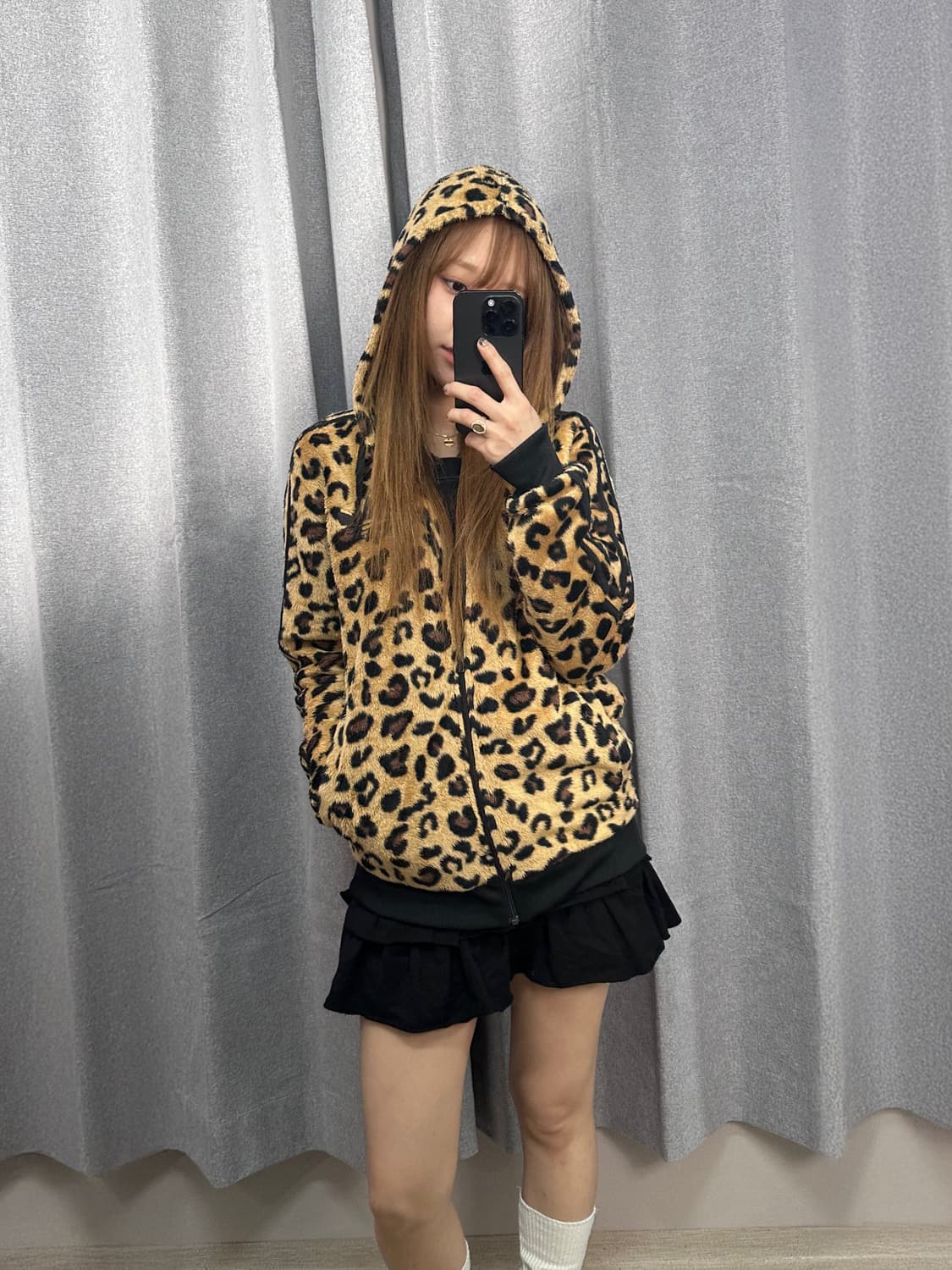 [정품]아디다스 레오파드 플리스 후드 집업 L 상품이미지1