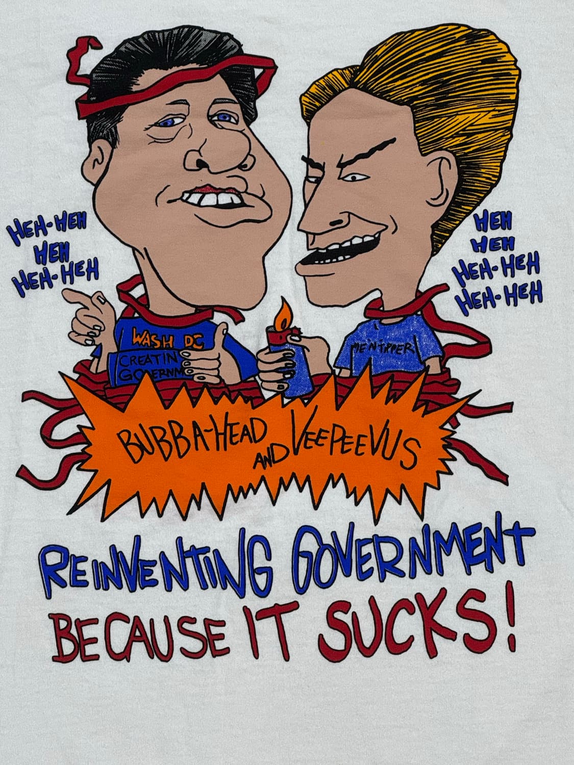 90s Beavis and Butt-head parody shirt 상품이미지2