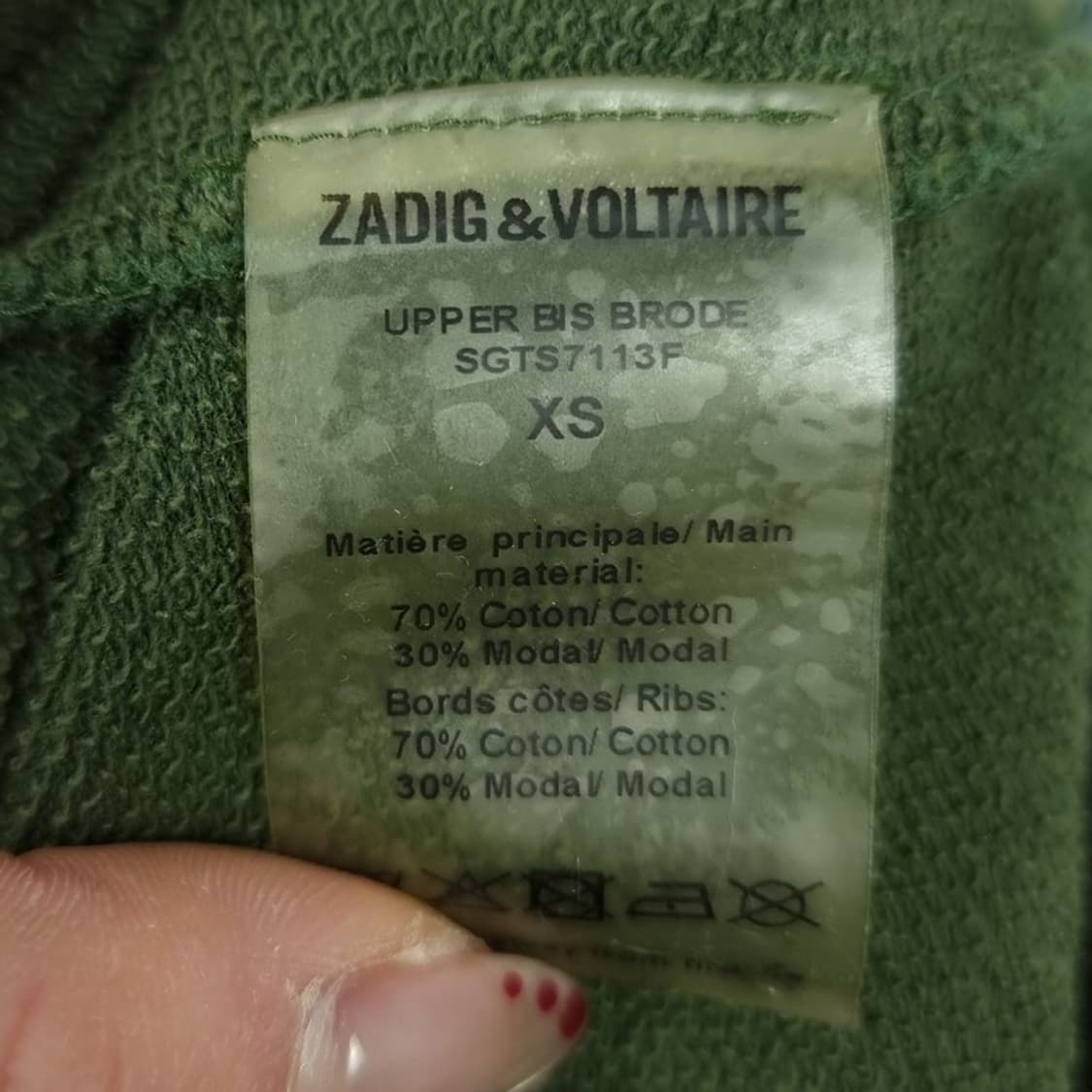 [쟈딕앤볼테르] 슬리브 그래픽 자수 맨투맨 P01534 상품이미지7