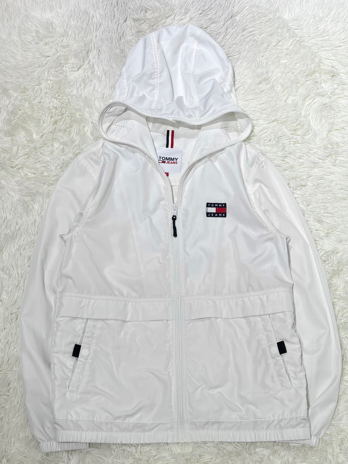 타미진스 화이트 풀집업 바람막이 상품이미지3