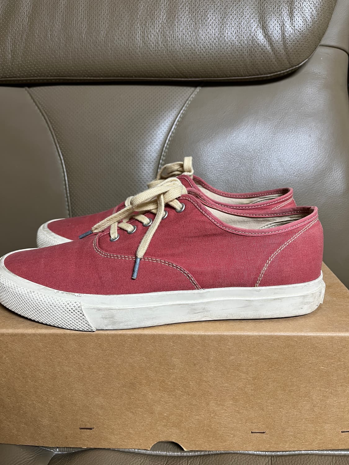 270] RRL 더블알엘 레드 캔버스 스니커즈 9D 상품이미지2