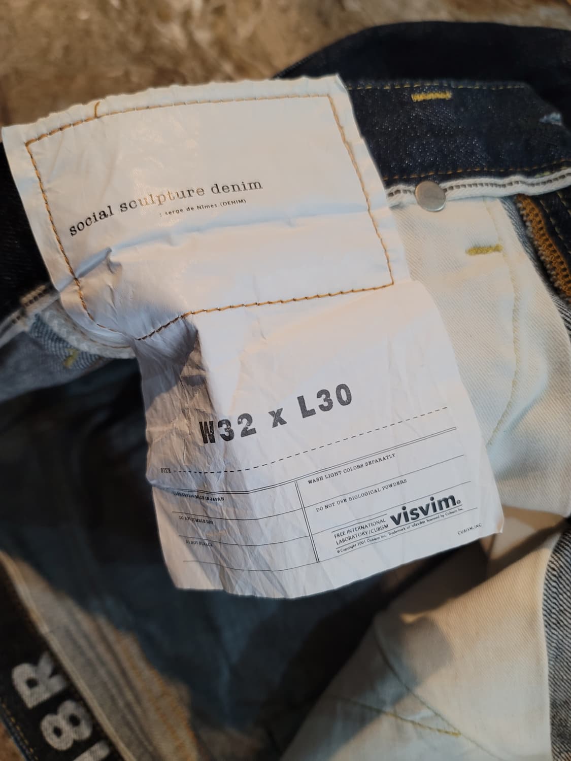 비즈빔 생지 셀비지 데님팬츠  상품이미지5