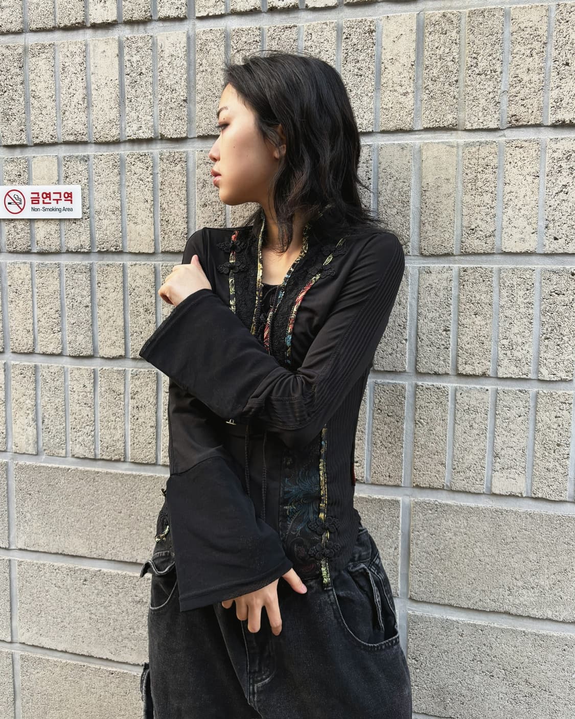 오즈온 오리엔탈 매쉬 롱 슬리브 상품이미지2