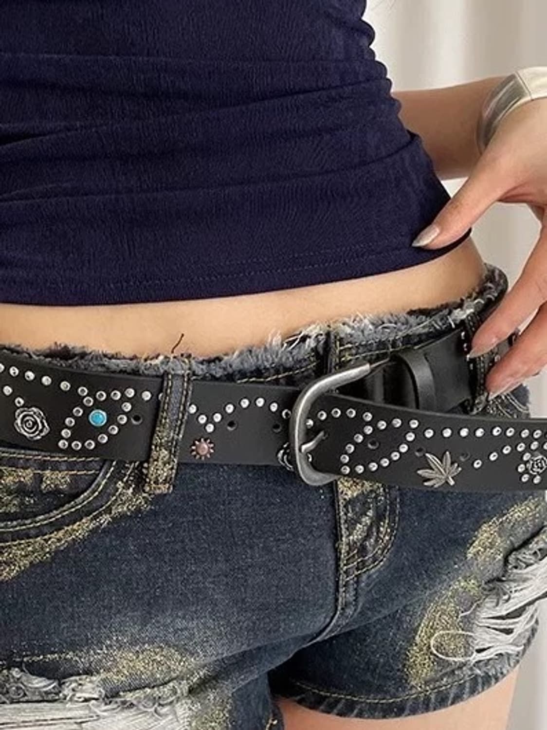 스터드 래더 벨트 상품이미지10