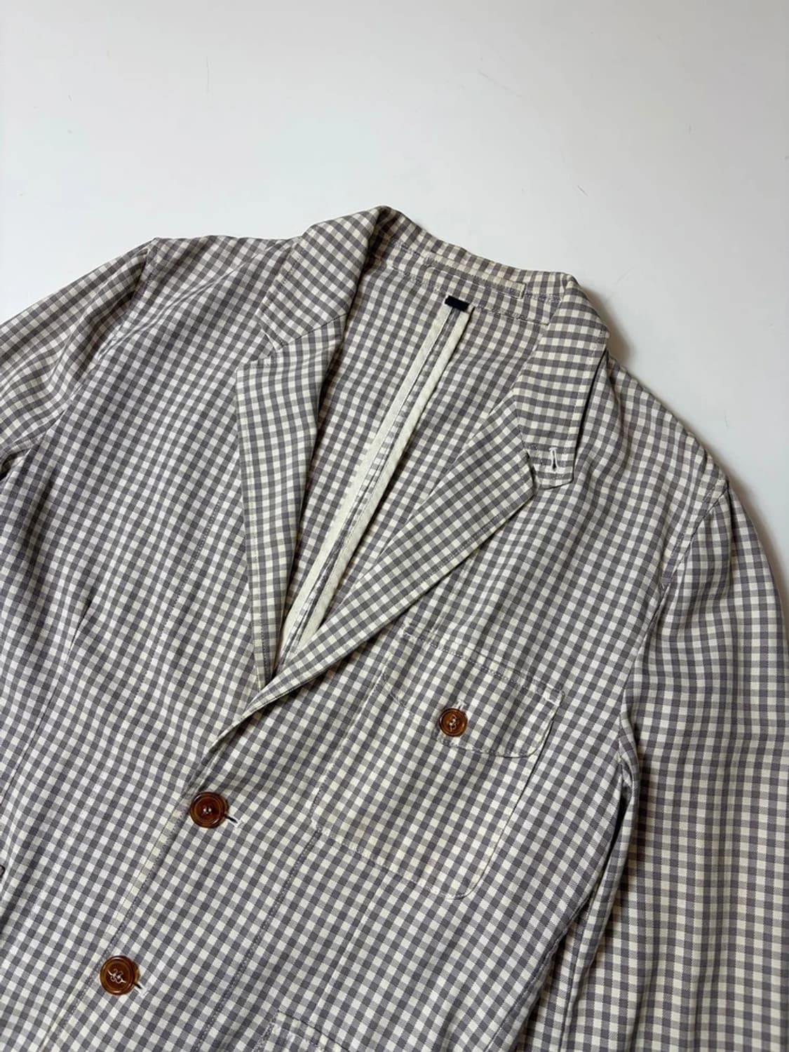 비비안웨스트우드 옴므 버튼 체크 블레이저 자켓 PN9271 상품이미지2