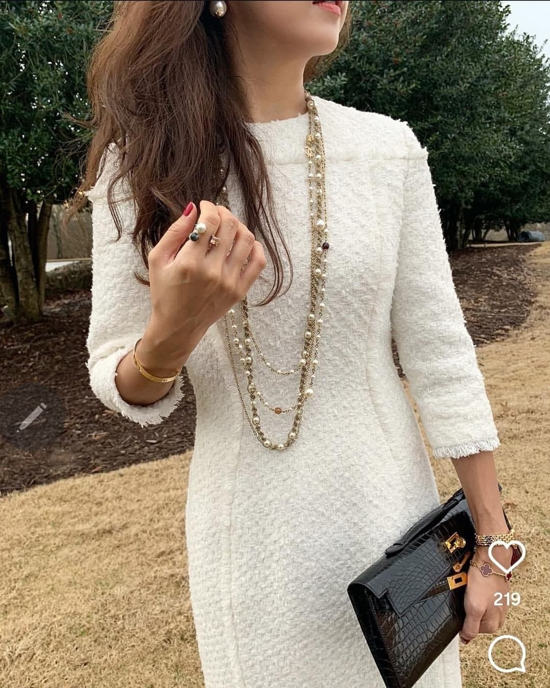 트위드 원피스 상품이미지1