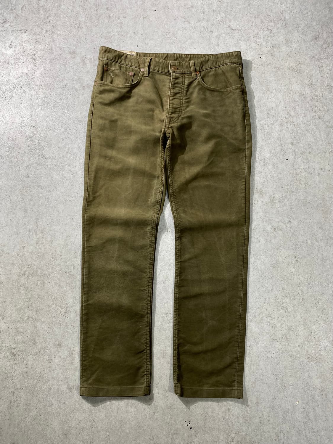 [34] 폴로 랄프로렌 카키 몰스킨 슬림 스트레이트 핏 팬츠 상품이미지2