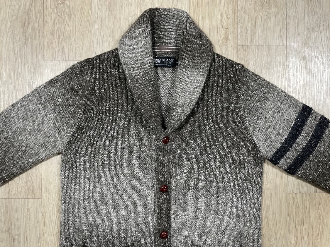 ~95) 빔즈 숄카라 레터맨 가디건 상품이미지5