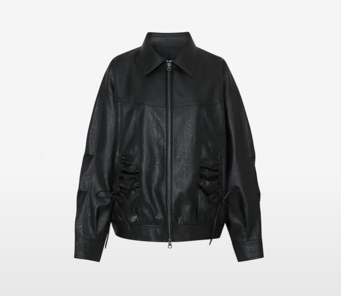페인오어플레져 CIELO LEATHER JACKET BLACK 상품이미지1