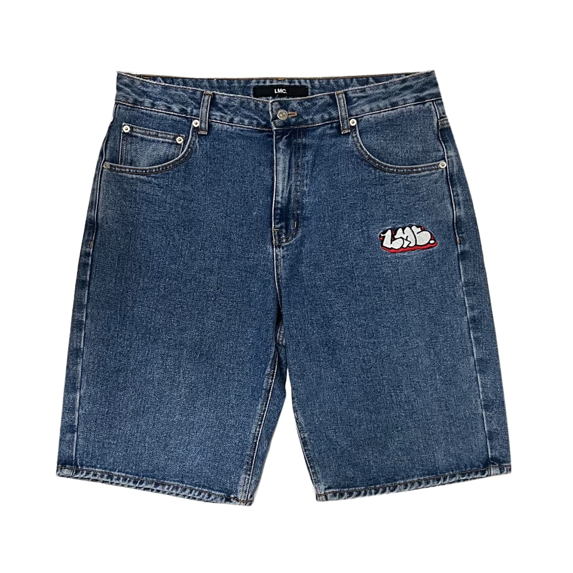 LMC 엘엠씨 자수 로고 데님 쇼츠 팬츠 반바지 L 상품이미지2