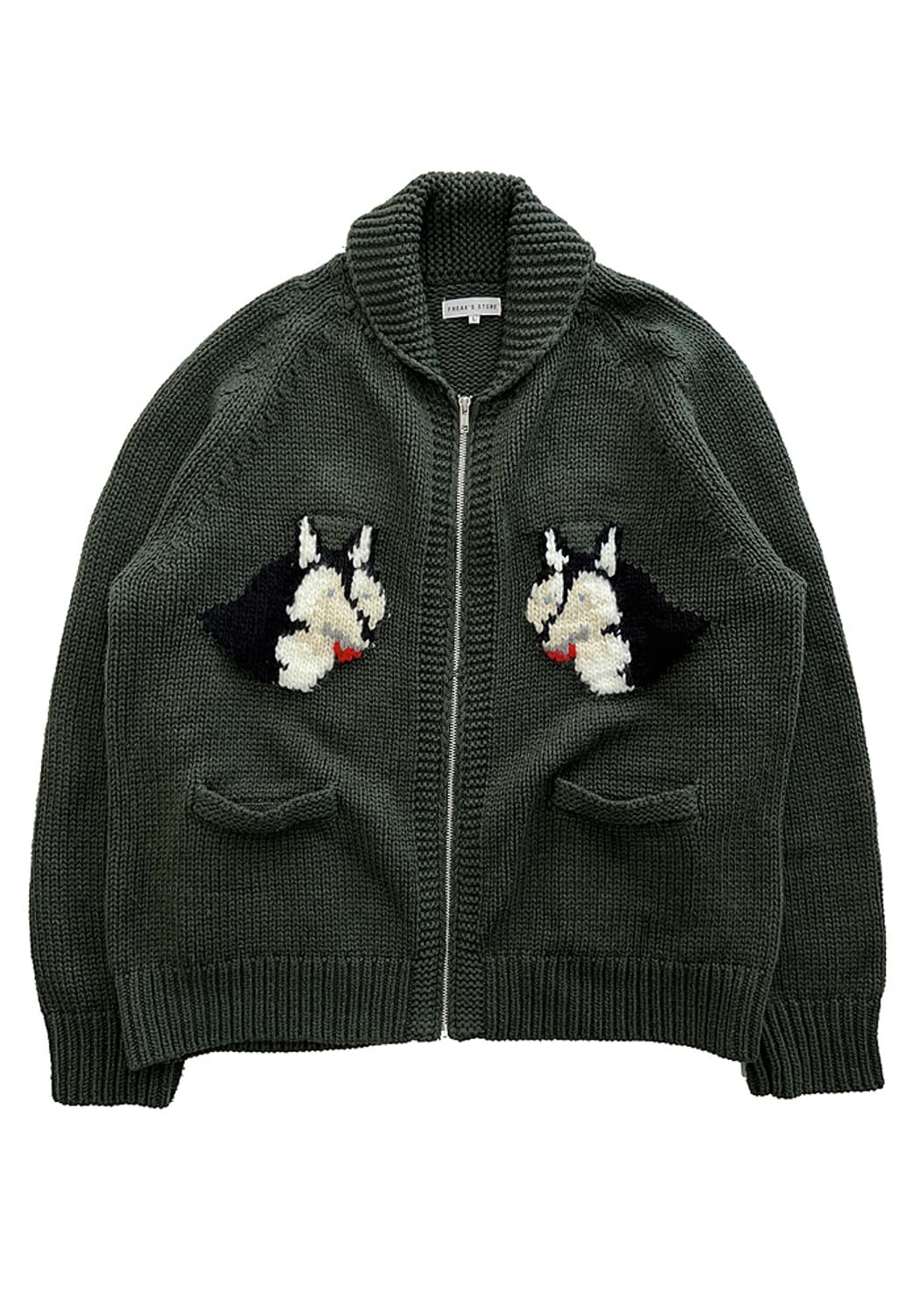 프릭스스토어 허스키 니트집업 상품이미지1