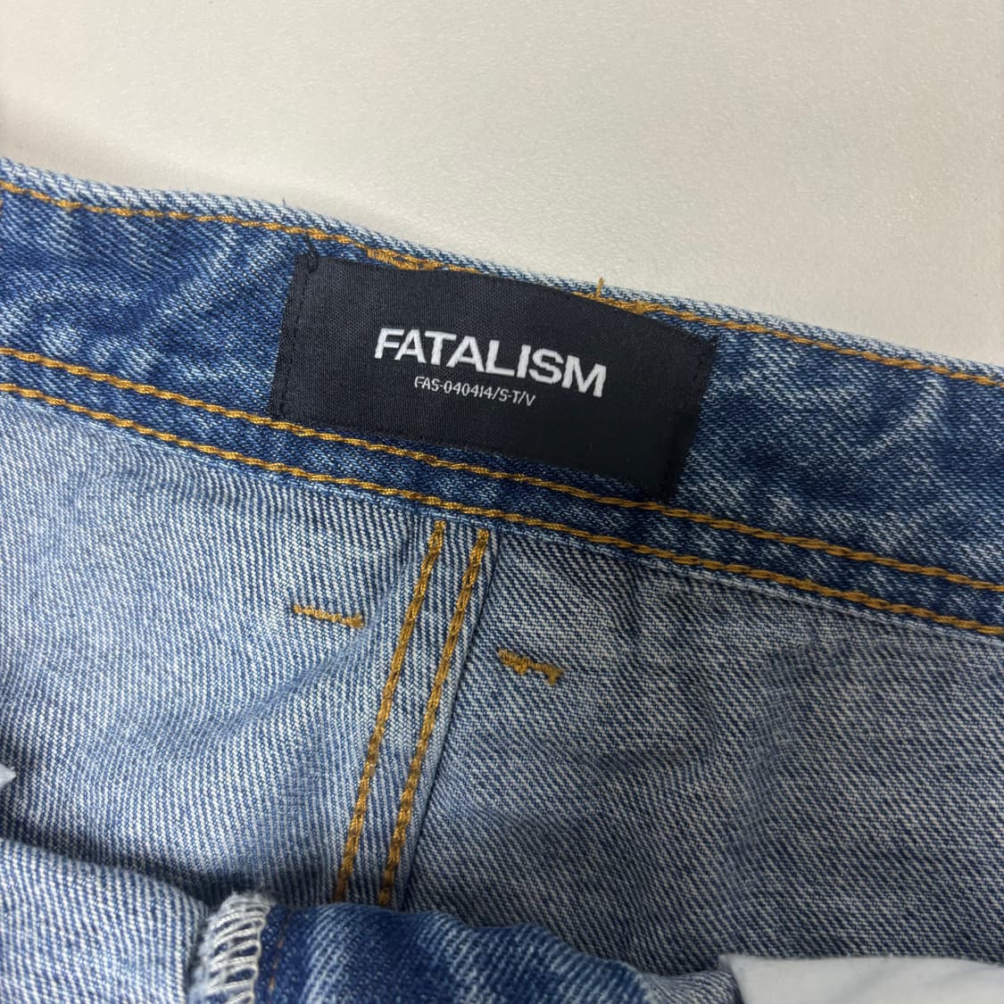 페이탈리즘(FATALISM) 카고 버뮤다 데님 팬츠 상품이미지2