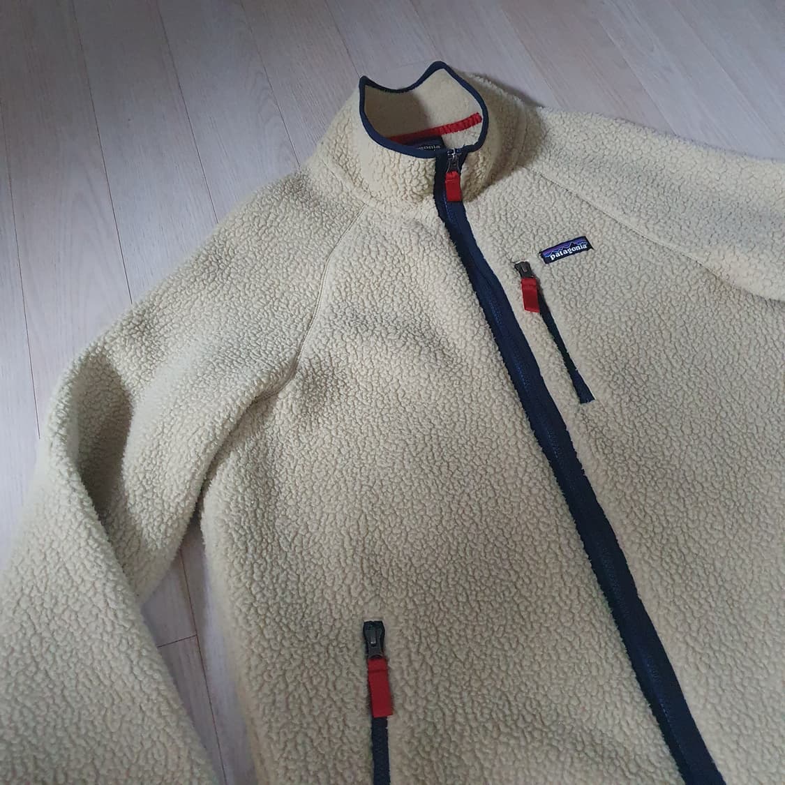 맨즈L) 파타고니아 레트로 파일 플리스 후리스 집업 자켓 내츄럴 베이지 상품이미지4