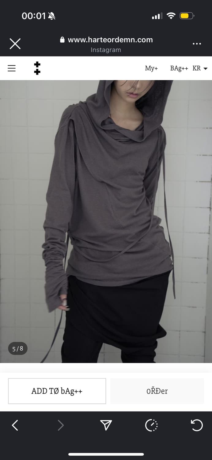 하르테 올뎀 Hooded Fract Sleeve 2size 상품이미지3