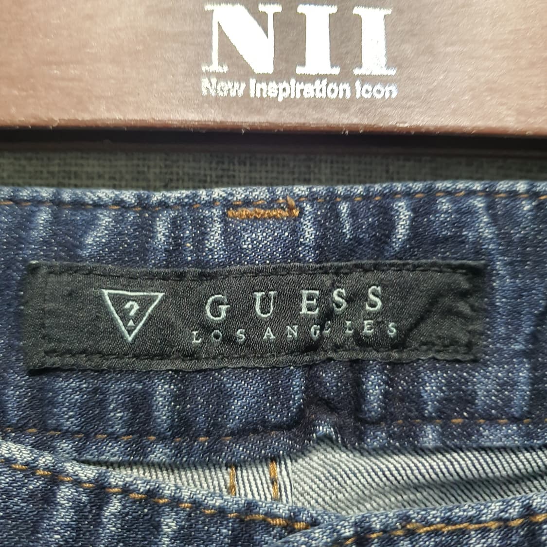 게스 데님 청바지 데미지 워싱진  상품이미지6