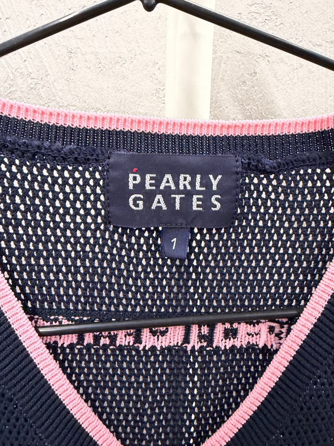 PEARLY GATES 네이비 89 니트 조끼 1 상품이미지3