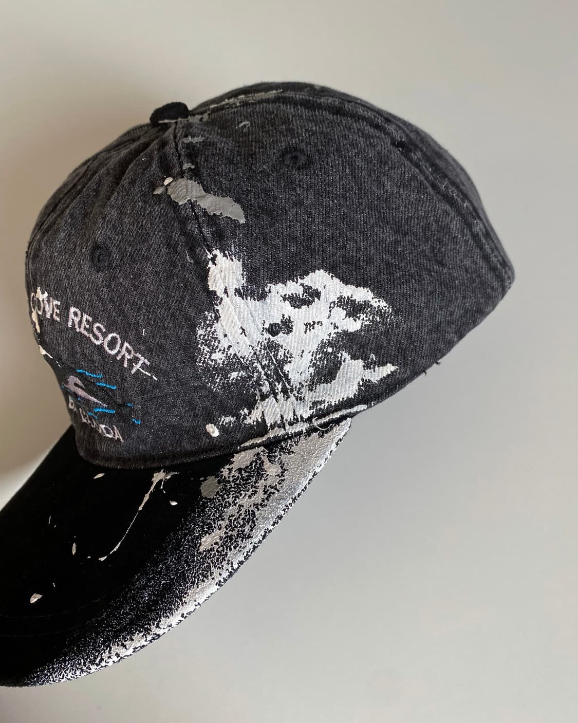 페인팅 투톤 빈티지 볼캡 모자 B 상품이미지7