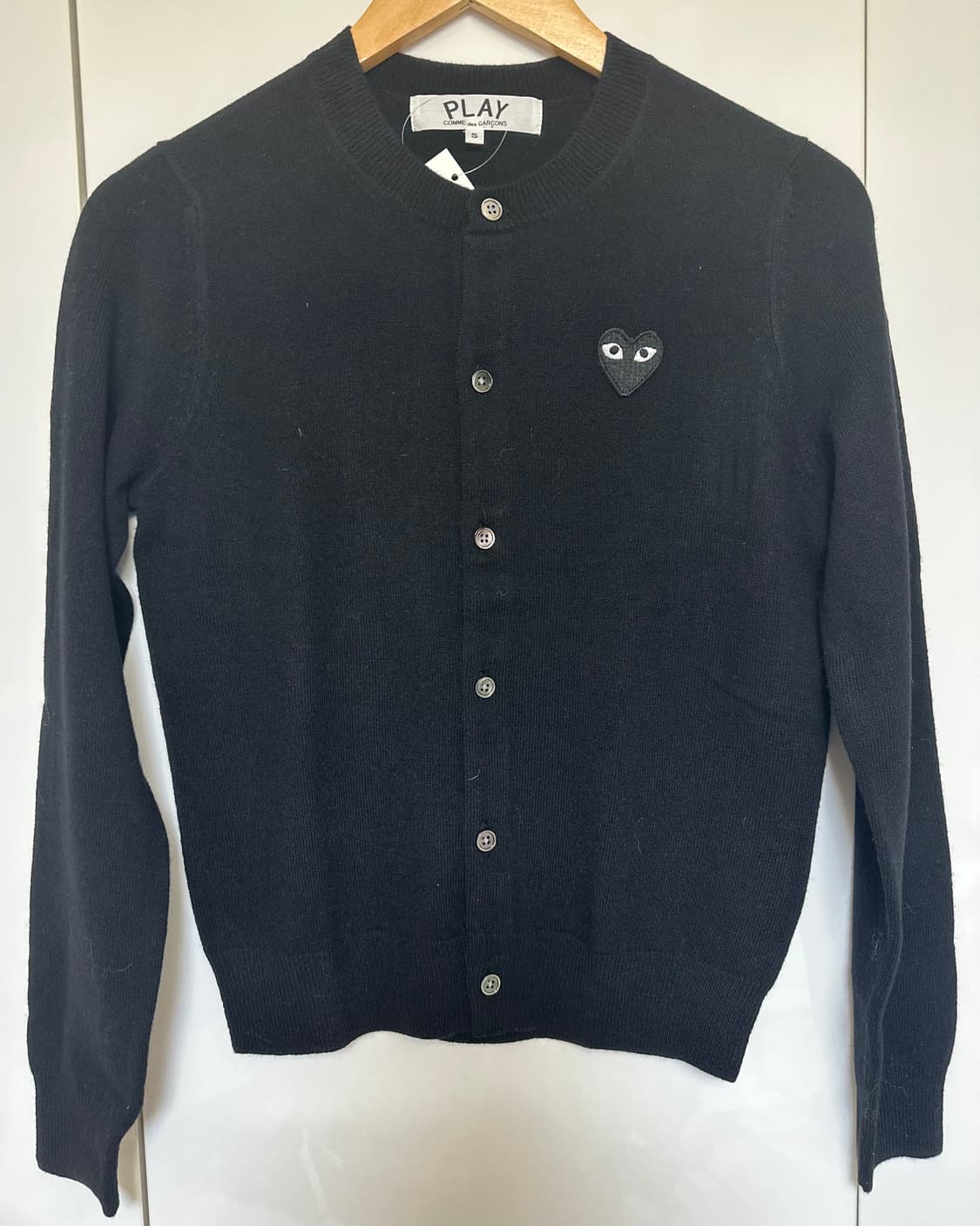 꼼데가르송 플레이 블랙와팬 울가디건 정품 상품이미지2
