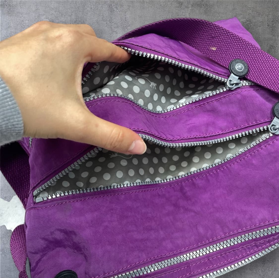 키플링 Kipling 퍼플 알바 크로스백 상품이미지6