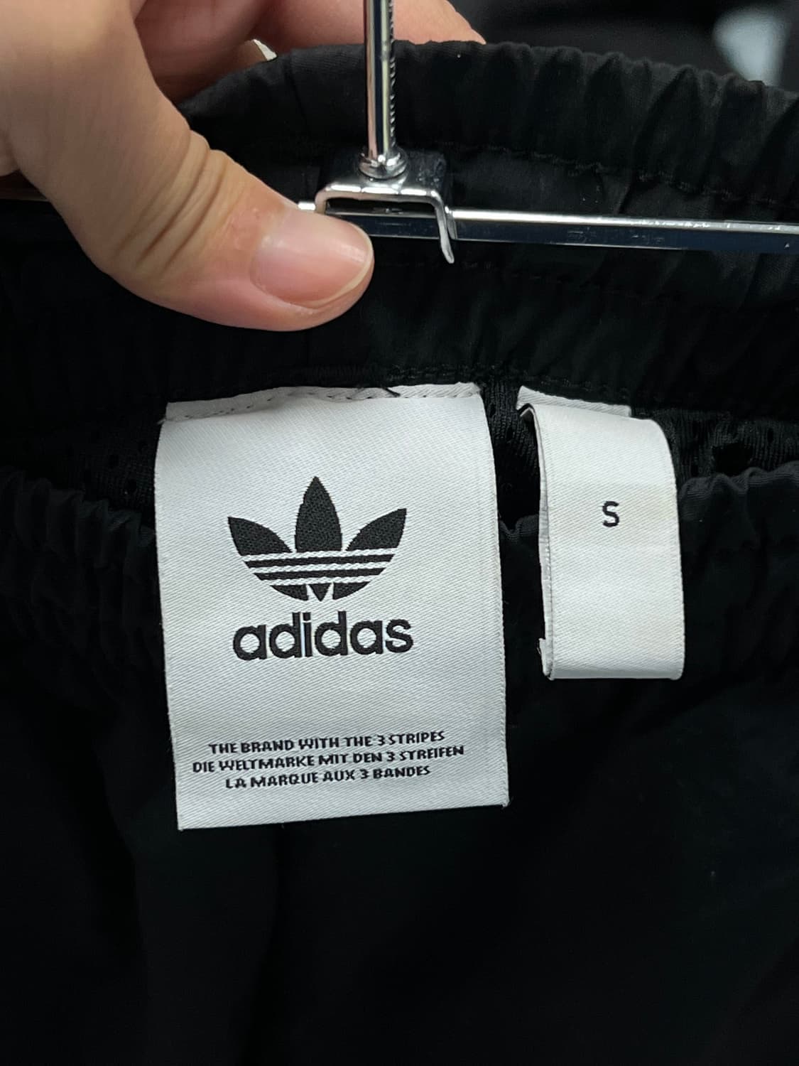 (S) 아디다스 삼선 우븐 조거 팬츠 블랙 상품이미지4