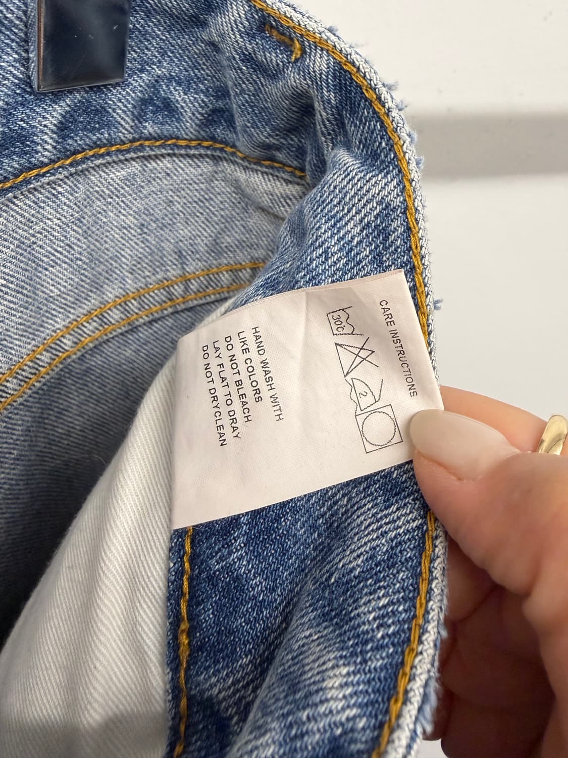 (0) 여성용 아모멘토 RECYCLED COTTON DENIM 청바지 상품이미지8