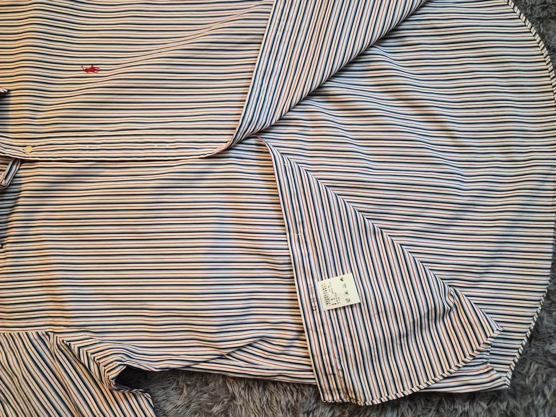 (2XL) 폴로 랄프로렌 레드 스트라이프 반팔 셔츠 상품이미지5